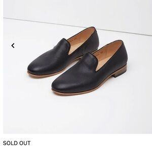 Dieppa Restrepo Leon Loafer Black Leather Classic Flats Shoes Size 8